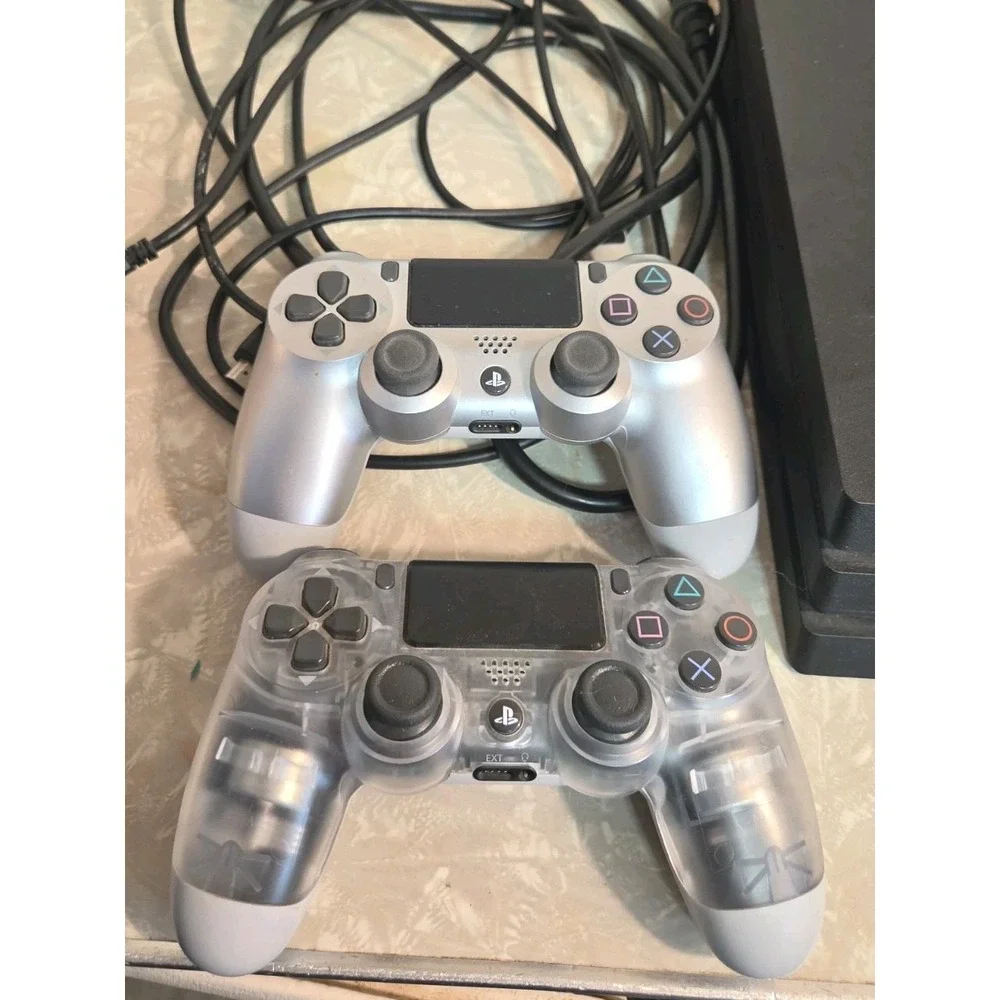 Sony PlayStation 4 Pro 1TB 4K Console Black w/ 2 DualShock 4 Controller & Game